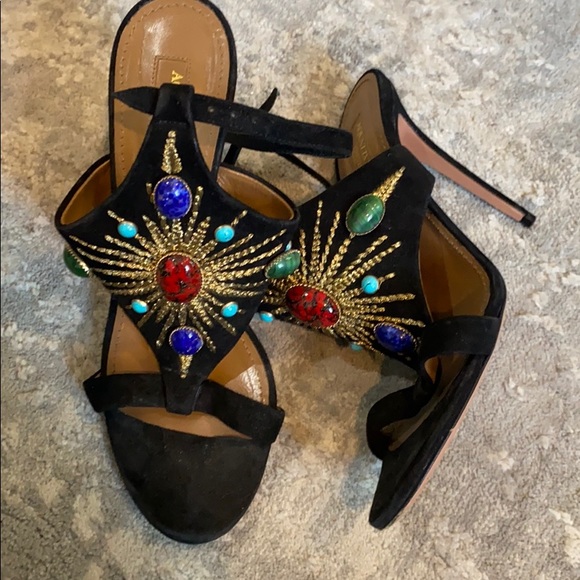 Aquazzura Shoes - Aquazurra stone heels size 37